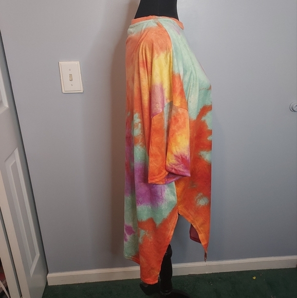 Shein Curve Tie Dye T-Shirt Dress Dress Size 1XL - Picture 3 of 6